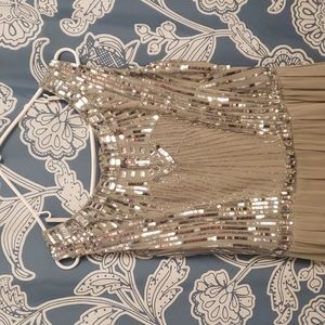 Size 18w silver and gray prom gown